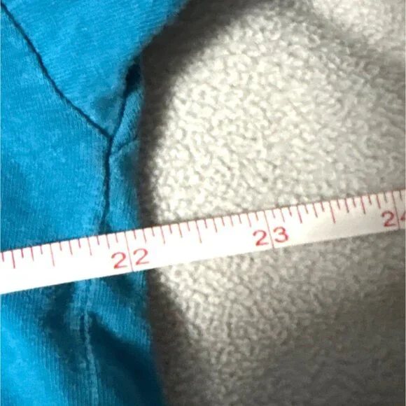 Vtg Victorias Secret Teal  Pocket T-Shirt Soft Cotton Embroidered Sleep Shirt - Picture 5 of 7